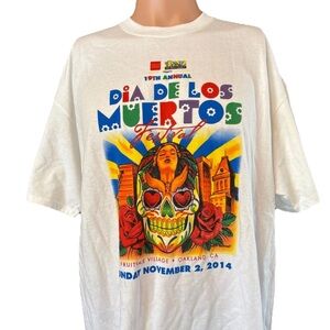 2014 19th Annual Dia De Los Muertos Festival Oakland California Shirt Size XL